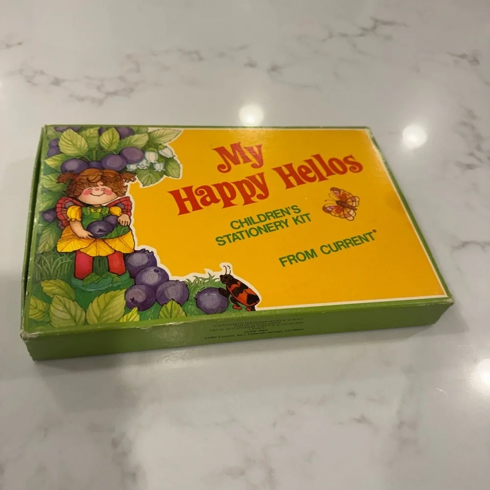 Vintage My Happy Hellos Children’s Stationery Kit by Current Inc COMPLETE SET
